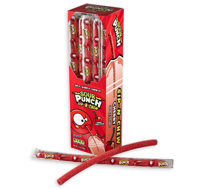 Sour Punch Straws Cherry
