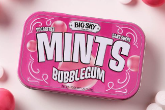 Big Sky Bubblegum Flavour Sugar Free Mints