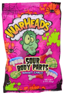 Warheads Gummy Body Parts