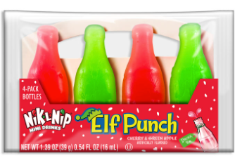 Elf Punch Mini Drinks Nik L' Nip