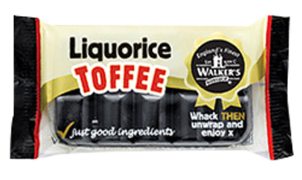 Walker's Toffee Licorice - British