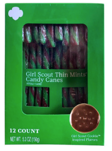 Girl Scouts thin Mint Candy Canes