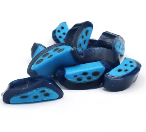 Peelable Blue Raspberry Licorice Slices