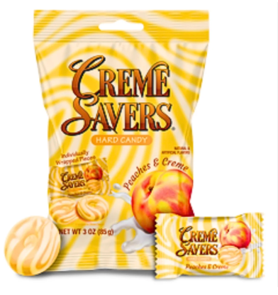 Creme Savers Hard Candy Peaches & Creme