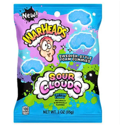 Warheads Sour Clouds Cotton Candy