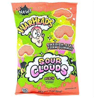 Warheads Sour Clouds Peach