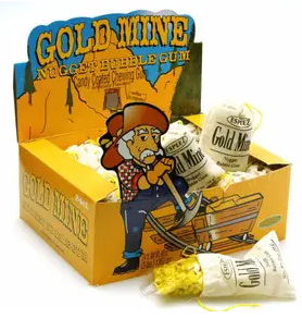 Gold Mine Nugget Bubble Gum