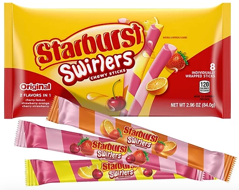 Starburst Swirlers Chewy Sticks