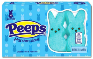 Peeps Blue Bunnies 4 pack
