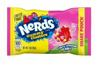 Nerds Cherry Lemonade Blitz, Gummy Clusters