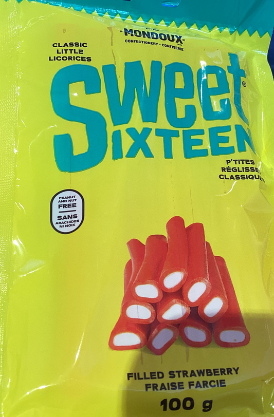 Sweet sixteen filled strawberry