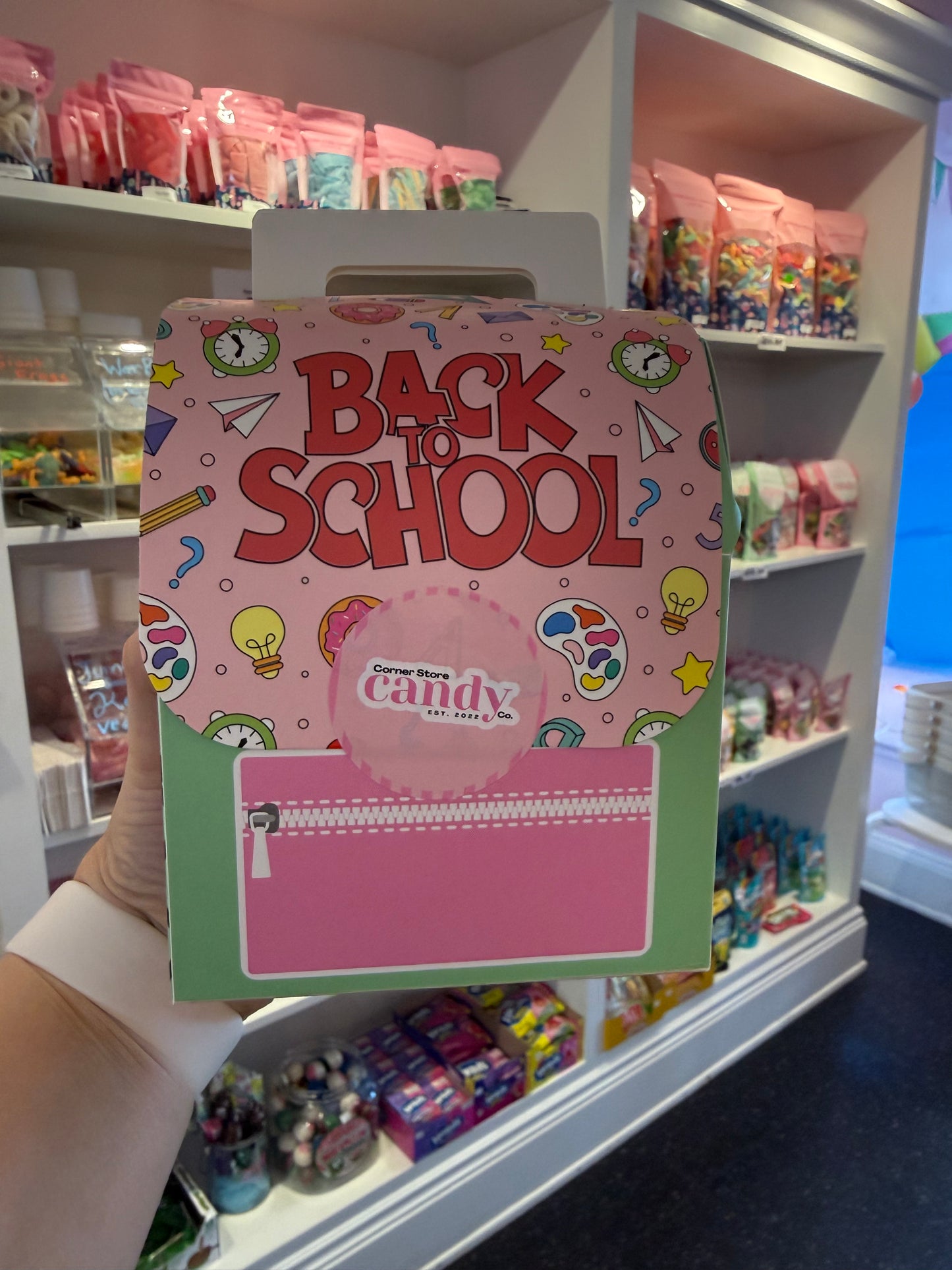 Back to School Backpack Gift Box with 150g Gummy Mix