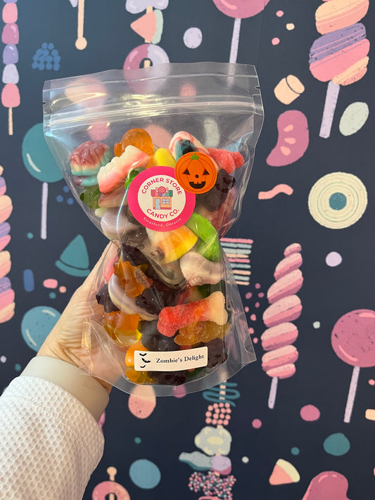 Zombie’s Delight Halloween Gummy Mix Medium 500g
