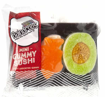 Raindrop Candy Gummy Sushi