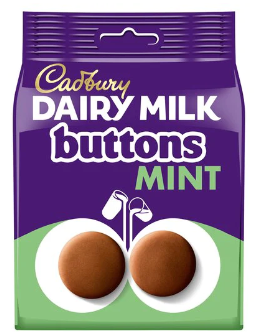 Cadbury Dairy Milk Mint Buttons- British