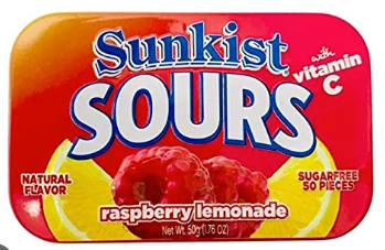 Sunkist Sour Raspberry Lemonade Mints