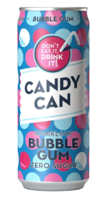 Candy Can Bubble Gum Zero Sugar Sparkling Drink