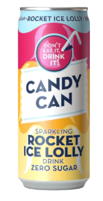 Candy Can Rocket Ice Lolly Zero Sugar Sparkling Drink