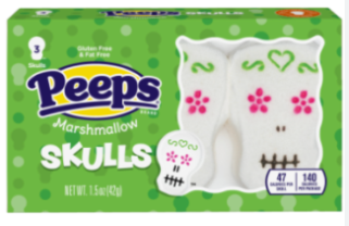 Peeps Marshmallow Skulls 3 pack