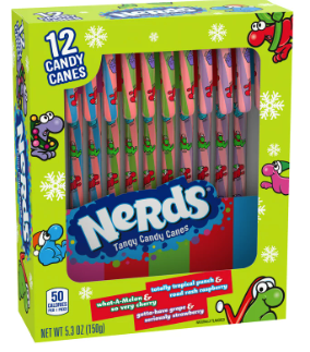 Nerds Holiday Candy Canes