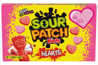 Sour Patch Valentine Hearts