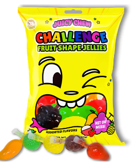 Juicy Chew Challenge Fruit Shaped Jellies