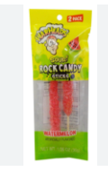 Warheads Sour Watermelon Rock Candy Sticks 2 pack