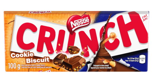 Nestle Crunch Cookie Biscuit Chocolate Bar