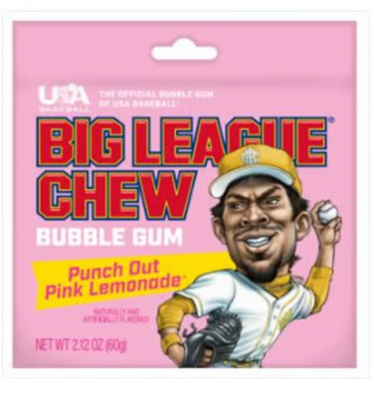 Big League Chew Punch Out Pink Lemonade