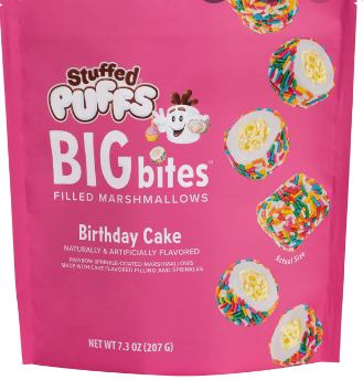 Stuffed Puffs - Birthday Cake Marshmallows