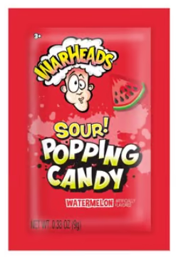 Warheads Pop Candy Sour Watermelon