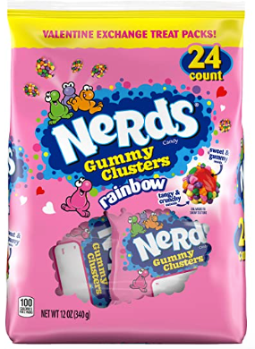 Nerds Gummy Clusters Valentine Exchange 24 pk