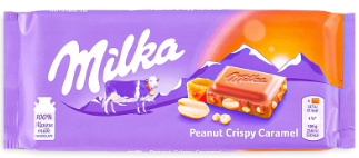 Milka Peanut Crispy Caramel Milk Chocolate