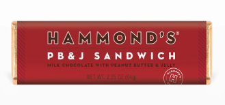 Hammond's PB & J Sandwich Milk Chocolate Bar